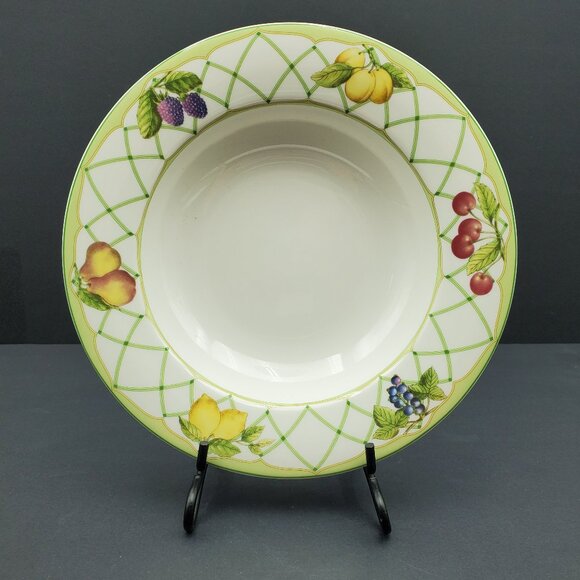 Mikasa Fruit Rapture Rim Soup Bowls Mikasa Optima Rimmed Pasta Salad Bowls - Picture 3 of 7